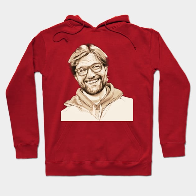 Jurgen Klopp Hoodie by Charlie Dion